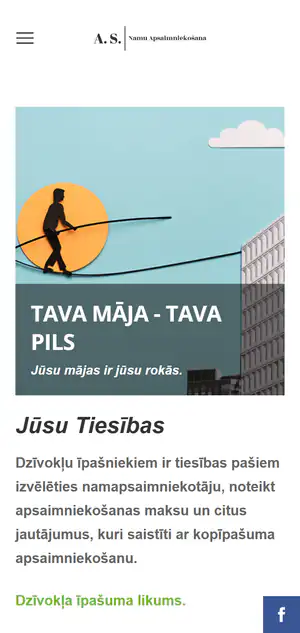 arnisparvaldnieks.lv sākumlapa telefonā